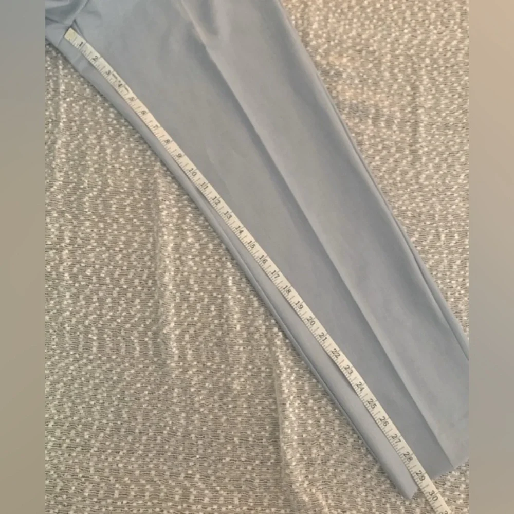 Mango Blue Trousers with Elegant Draped Design NWT - Size 8